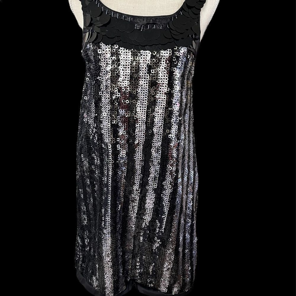 XOXO SEQUIN BLACK SILVER  SHINY PARTY/CLUB DRESS SIZE S